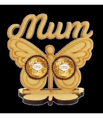 6mm Mum Butterfly Ferrero Rocher Holder on a Butterfly Stand